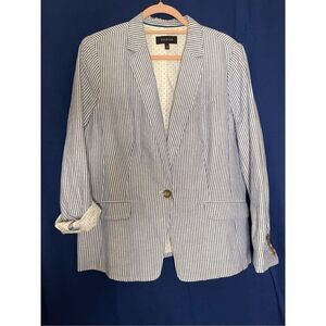 Talbots Striped Blazer 14
